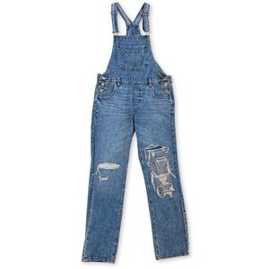 American Eagle Light Blue Denim Overalls